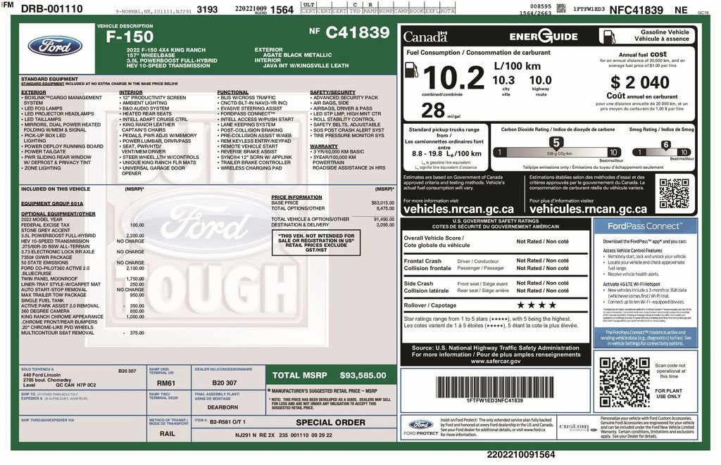 Certified 2022 Ford F150 King Ranch AWD/4WD image 6