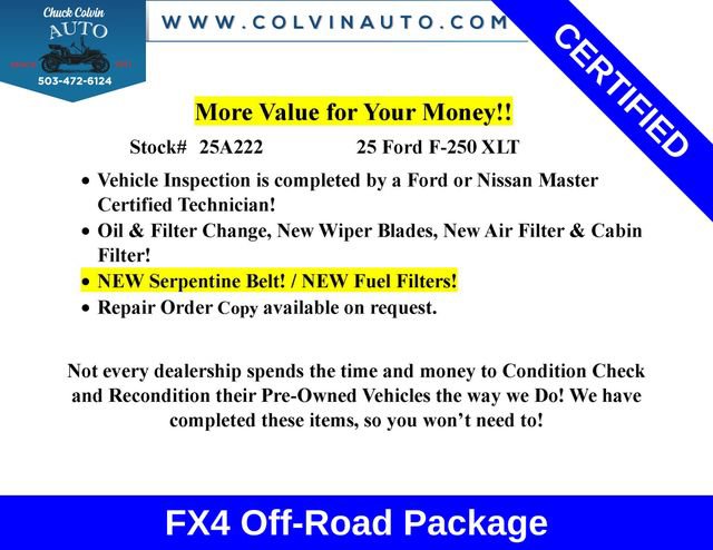Certified 2025 Ford F250 XLT w/ FX4 Off-Road Package image 2