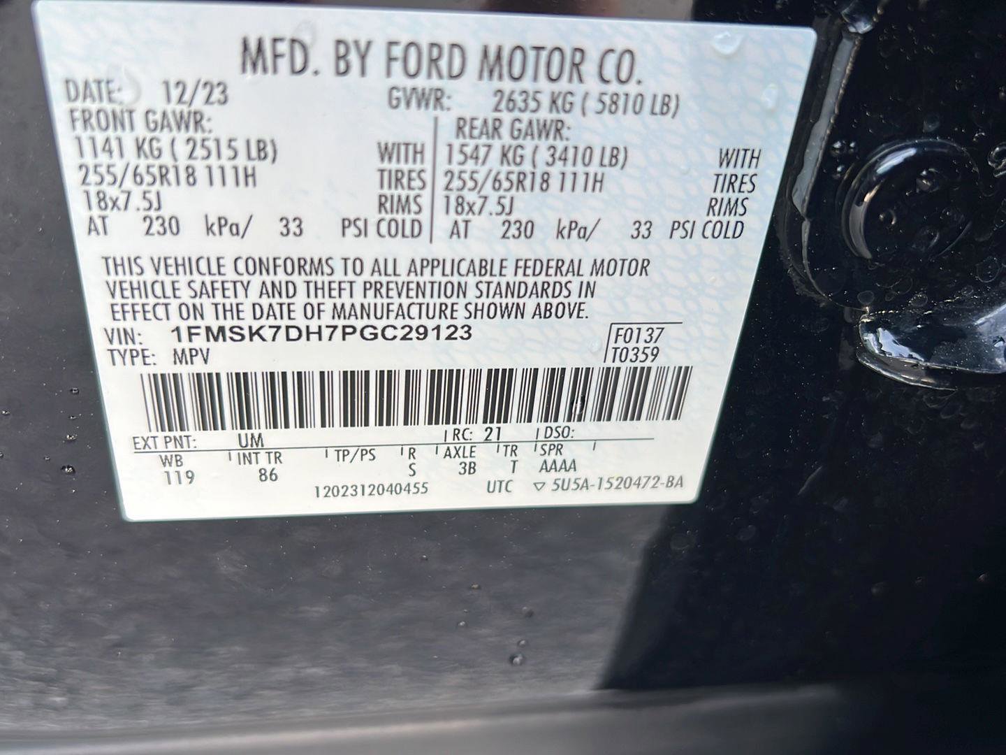 Certified 2023 Ford Explorer XLT RWD image 40