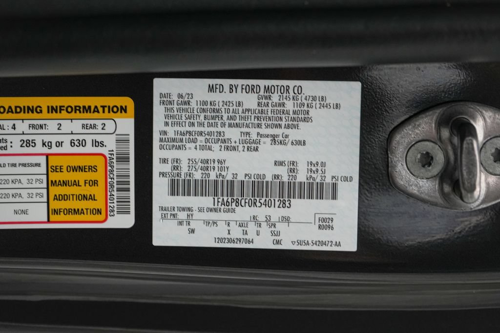 Certified 2024 Ford Mustang GT Premium w/ GT Performance Package RWD image 33
