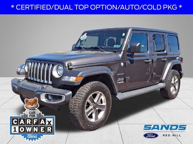 Used 2019 Jeep Wrangler Unlimited Sahara w/ Dual Top Group AWD/4WD 360° Tour