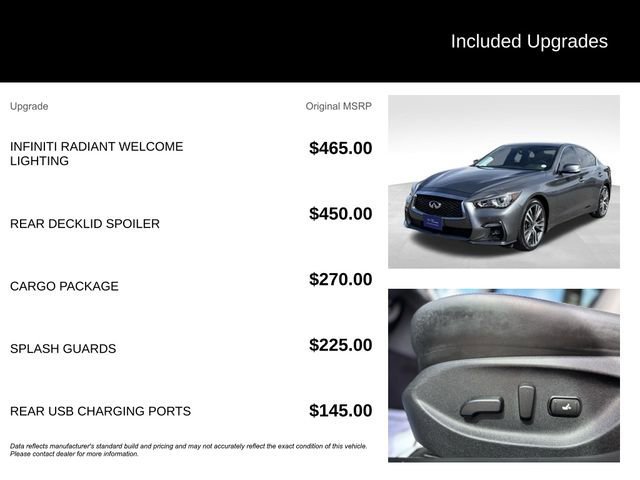 Used 2021 INFINITI Q50 Sensory w/ Cargo Package image 9