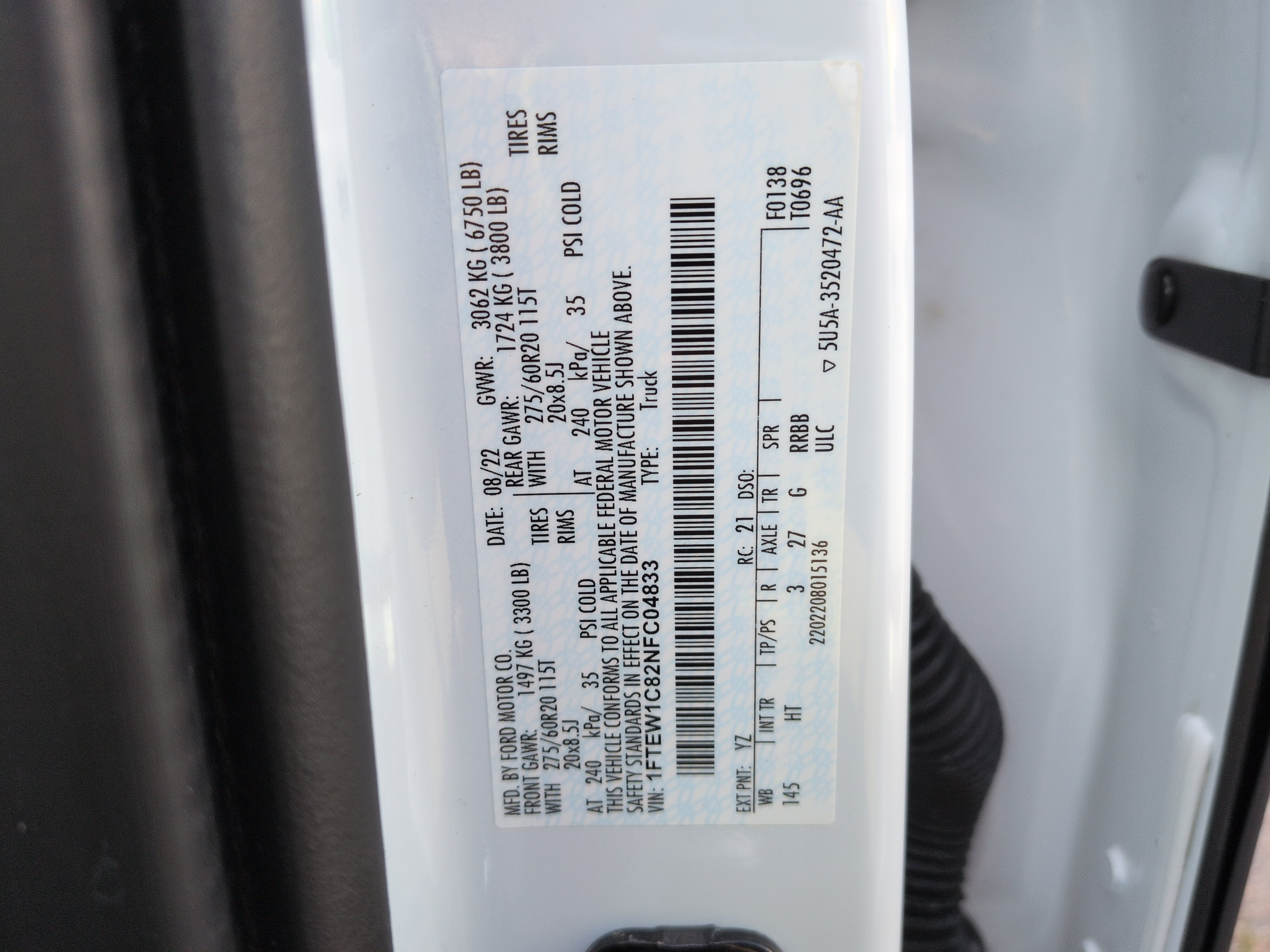 Certified 2022 Ford F150 Lariat w/ Equipment Group 502A High RWD image 28