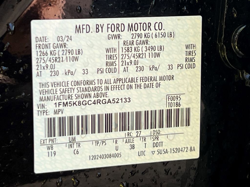 Certified 2024 Ford Explorer ST w/ Equipment Group 401A AWD/4WD image 31