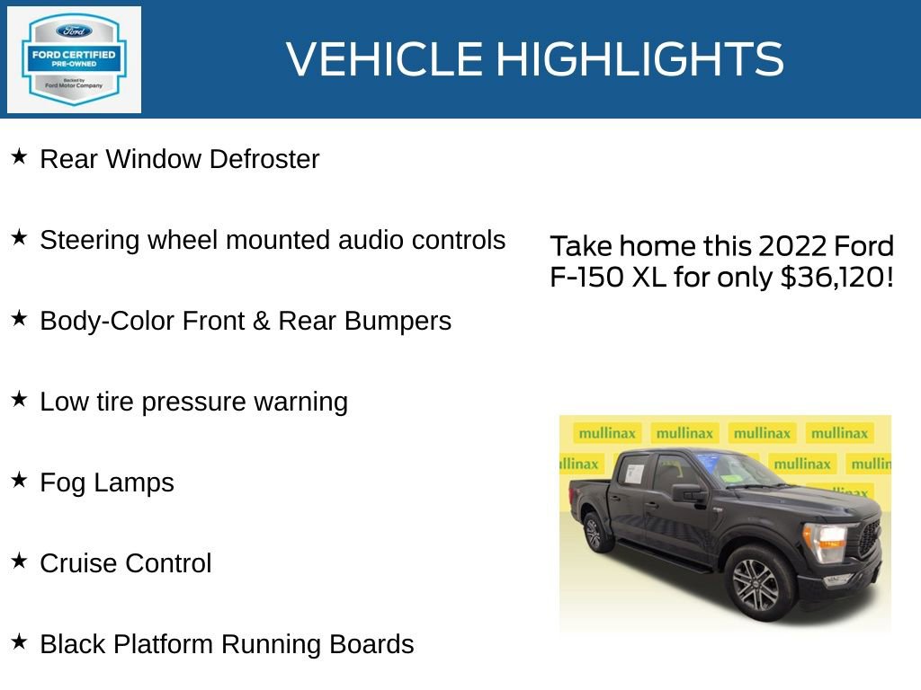 Certified 2022 Ford F150 XL w/ STX Appearance Package image 35