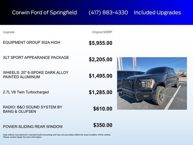 Certified 2023 Ford F150 XLT w/ Equipment Group 302A High image 6