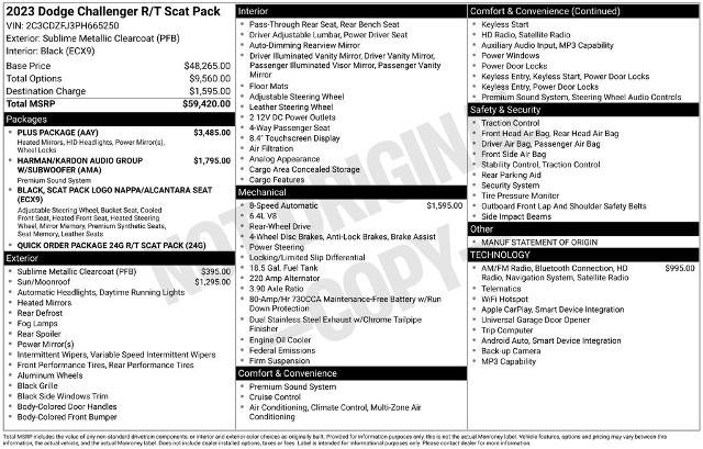 Used 2023 Dodge Challenger R/T Scat Pack w/ Plus Package RWD image 5