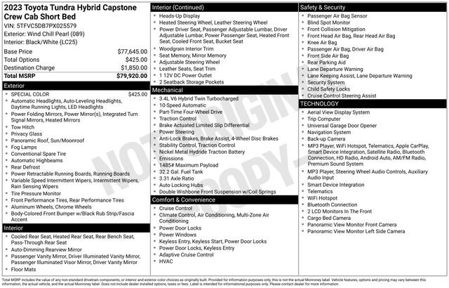 Used 2023 Toyota Tundra Capstone AWD/4WD image 37