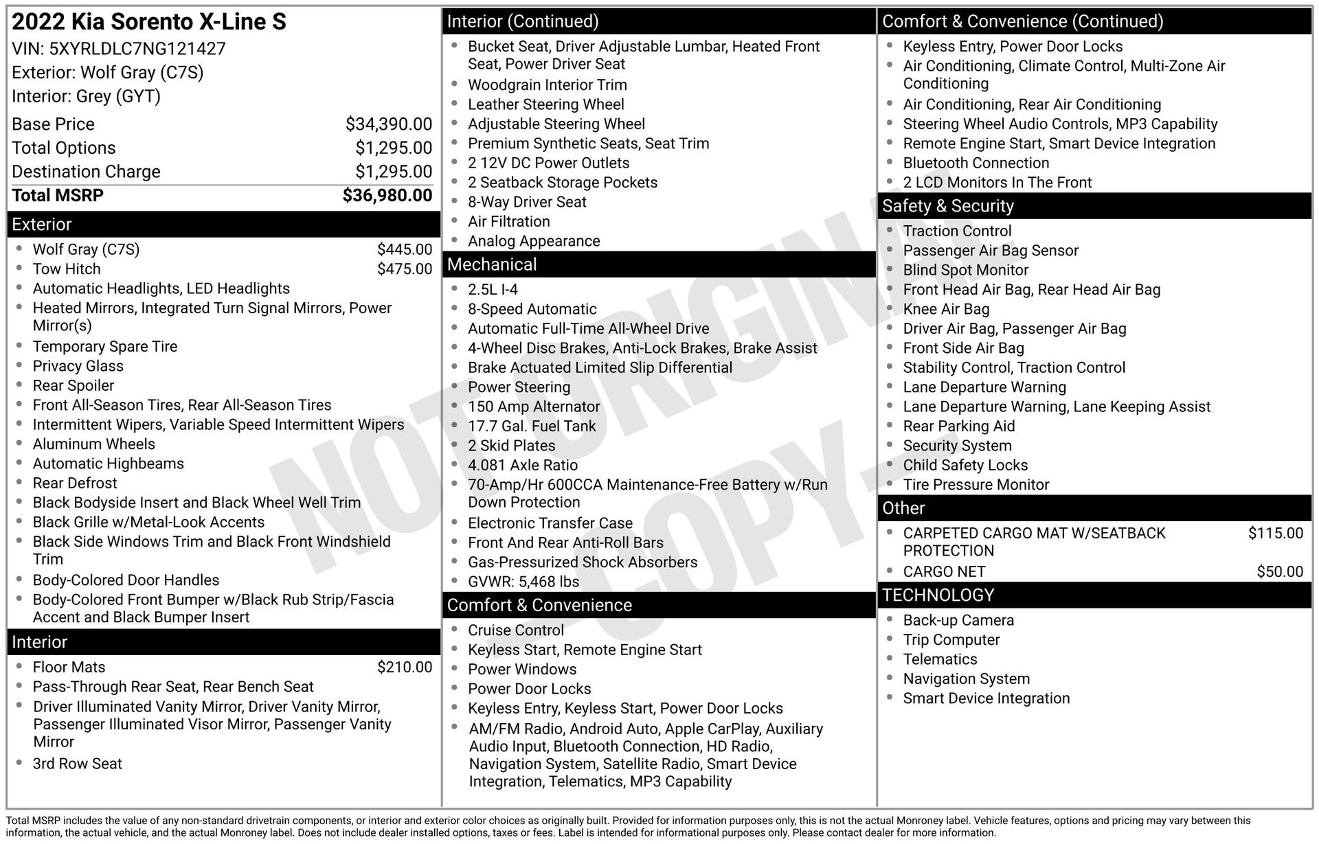Used 2022 Kia Sorento S image 34