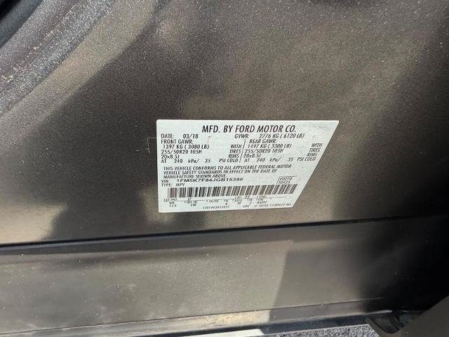 Certified 2018 Ford Explorer Limited w/ Equipment Group 301A FWD image 27
