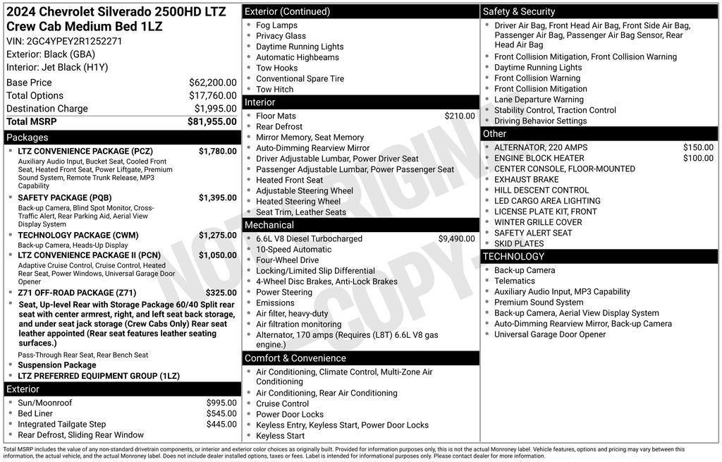 Used 2024 Chevrolet Silverado 2500 LTZ w/ LTZ Convenience Package AWD/4WD image 7