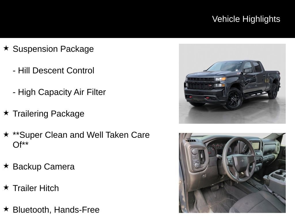 Used 2019 Chevrolet Silverado 1500 Custom Trail Boss AWD/4WD image 5