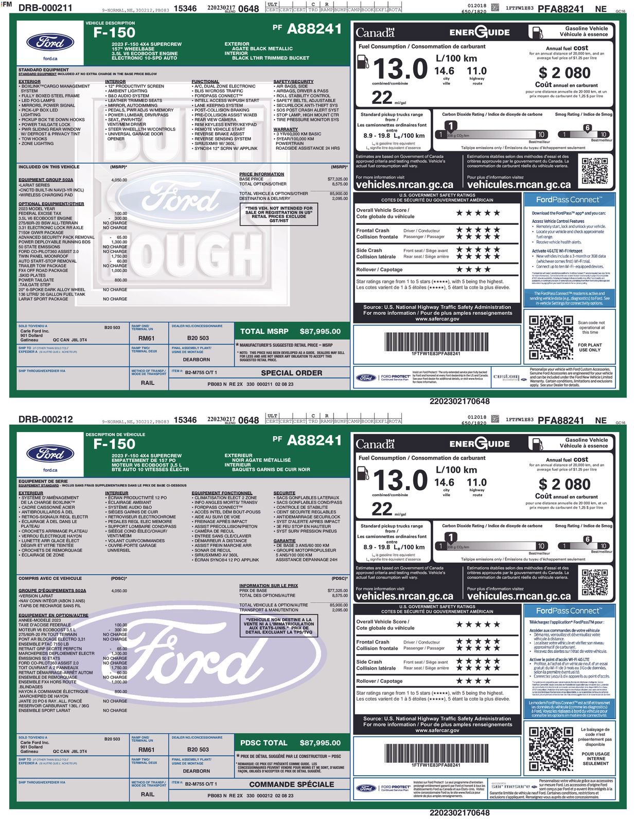 Certified 2023 Ford F150 Lariat w/ Equipment Group 502A High AWD/4WD image 4