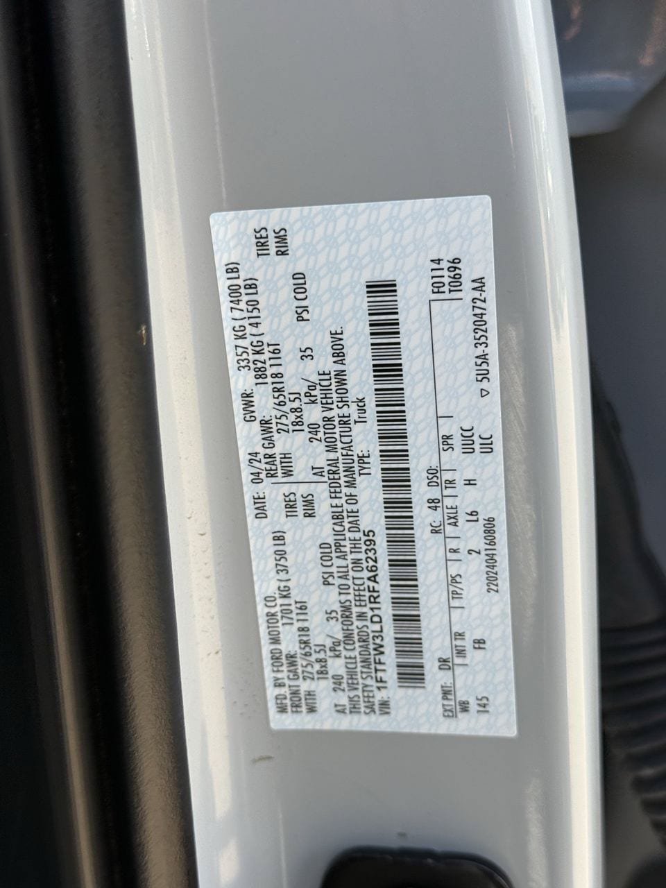 Certified 2024 Ford F150 XLT w/ Equipment Group 302A MID AWD/4WD image 30
