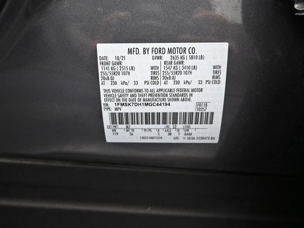 Certified 2021 Ford Explorer XLT w/ Equipment Group 202A image 18