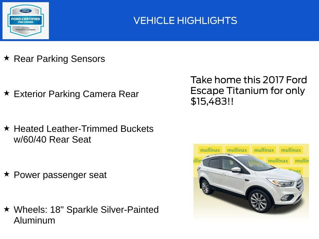 Certified 2017 Ford Escape Titanium image 19