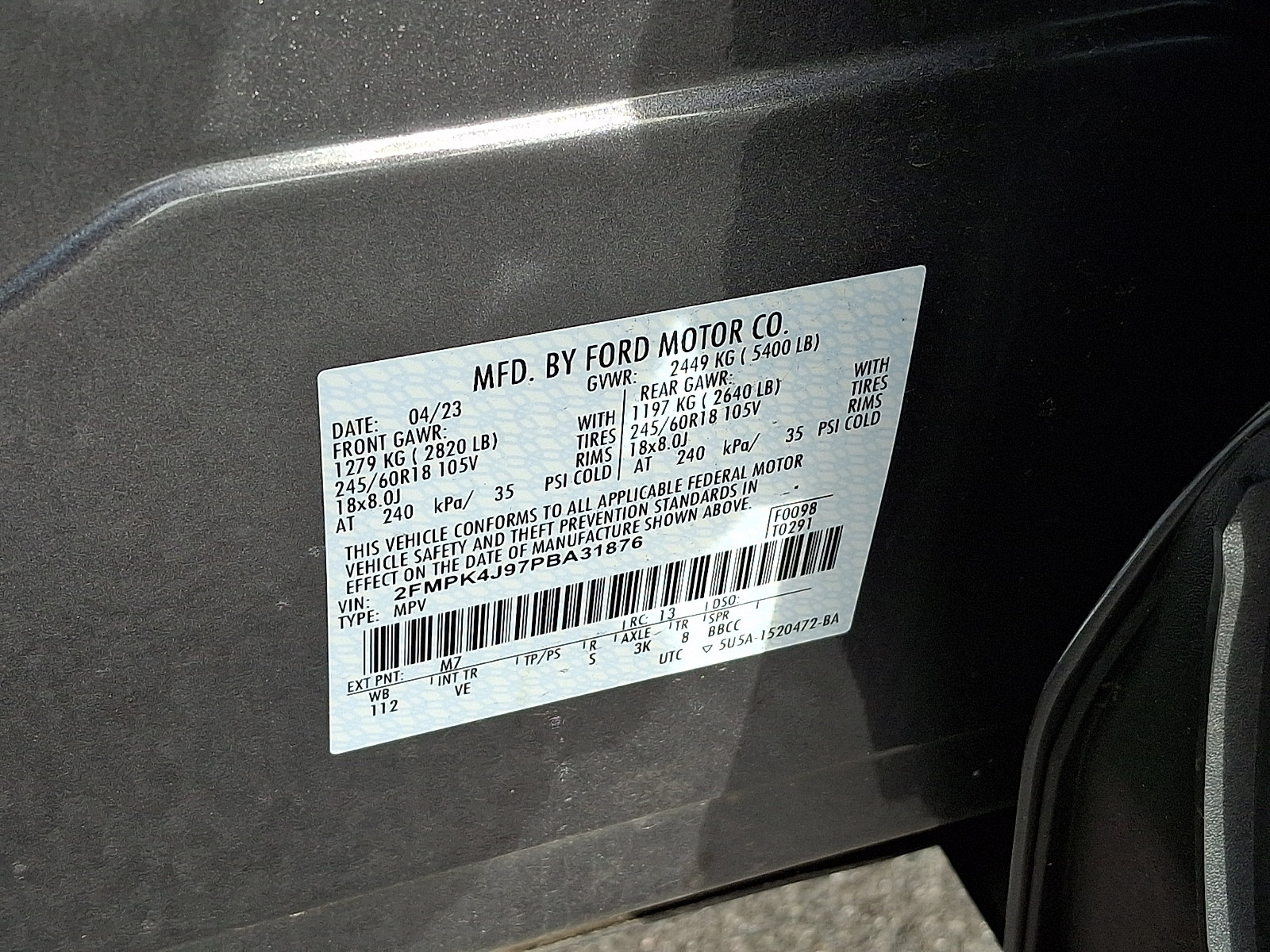 Certified 2023 Ford Edge SEL w/ Convenience Package AWD/4WD image 27