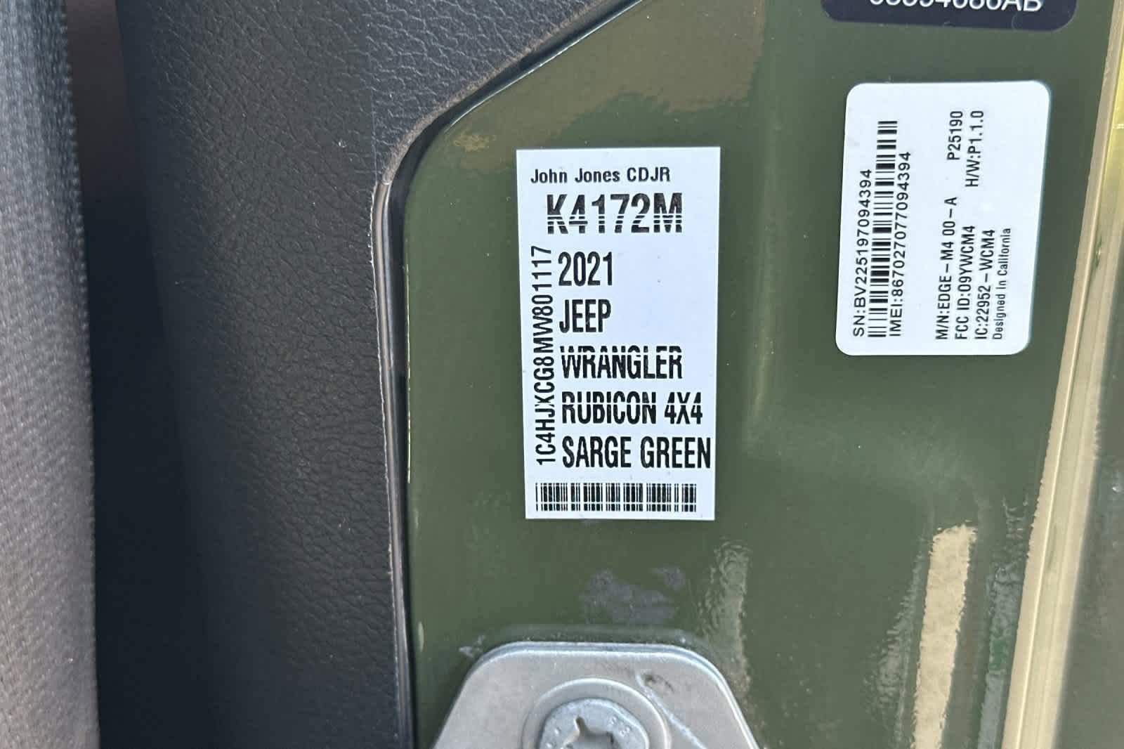 Used 2021 Jeep Wrangler Rubicon w/ Cold Weather Group AWD/4WD image 30