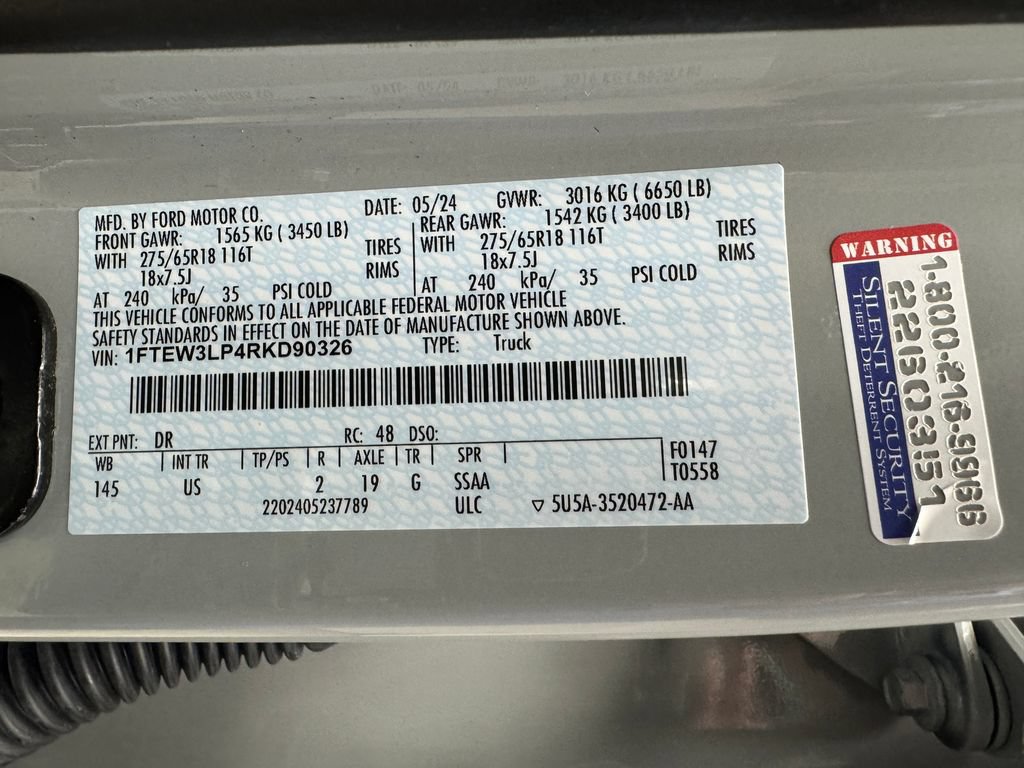 Certified 2024 Ford F150 XLT w/ Equipment Group 302A MID AWD/4WD image 34
