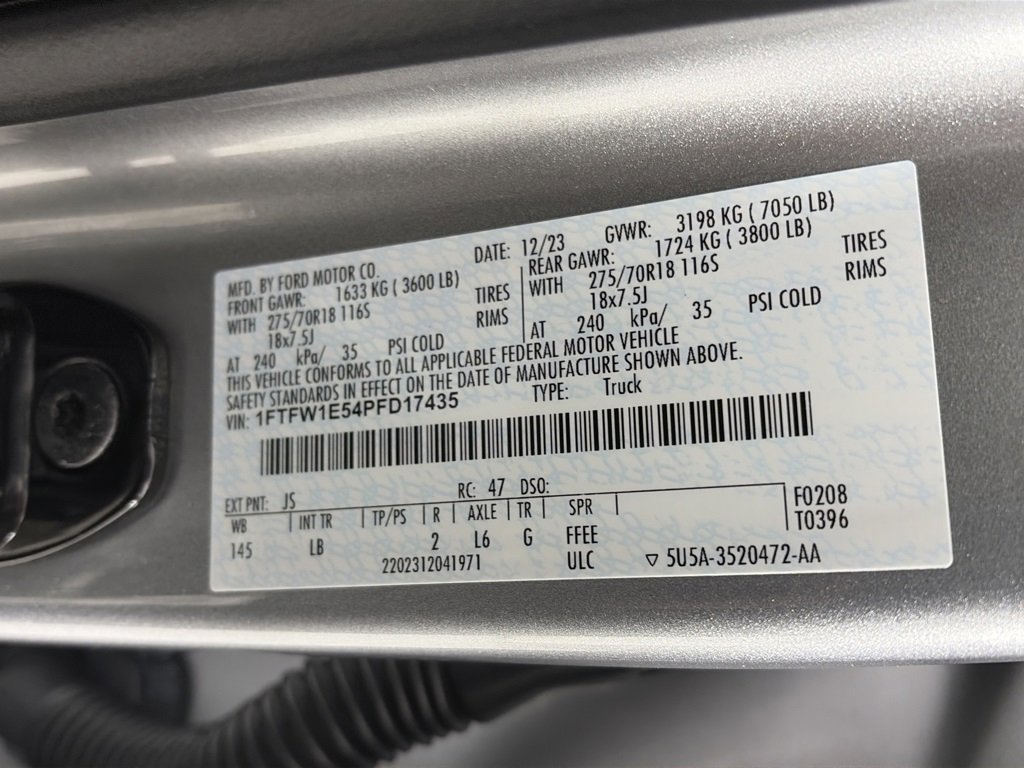 Certified 2023 Ford F150 Tremor w/ Trailer Tow Package image 9