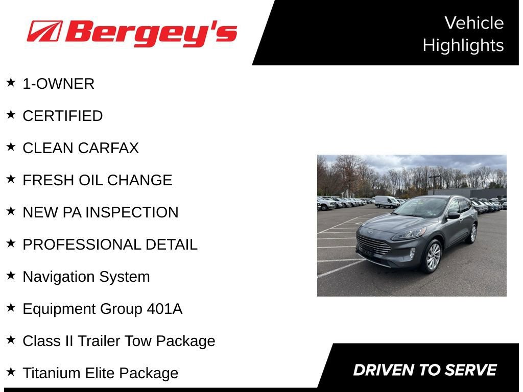 Certified 2022 Ford Escape Titanium w/ Titanium Elite Package image 8