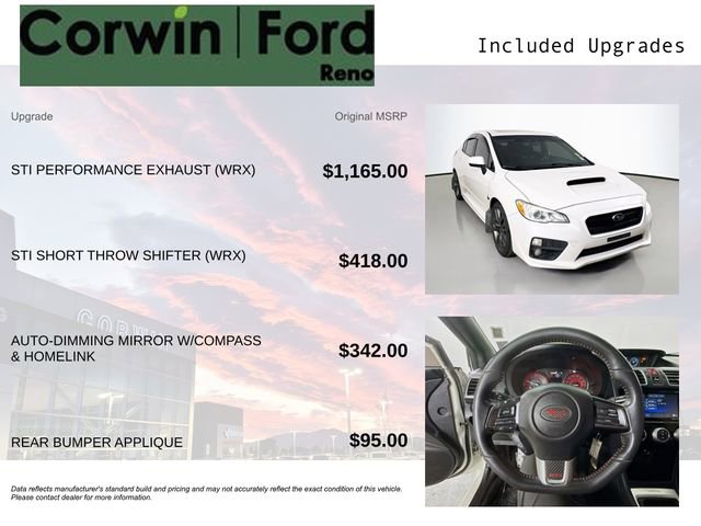 Used 2017 Subaru WRX Premium AWD/4WD image 3