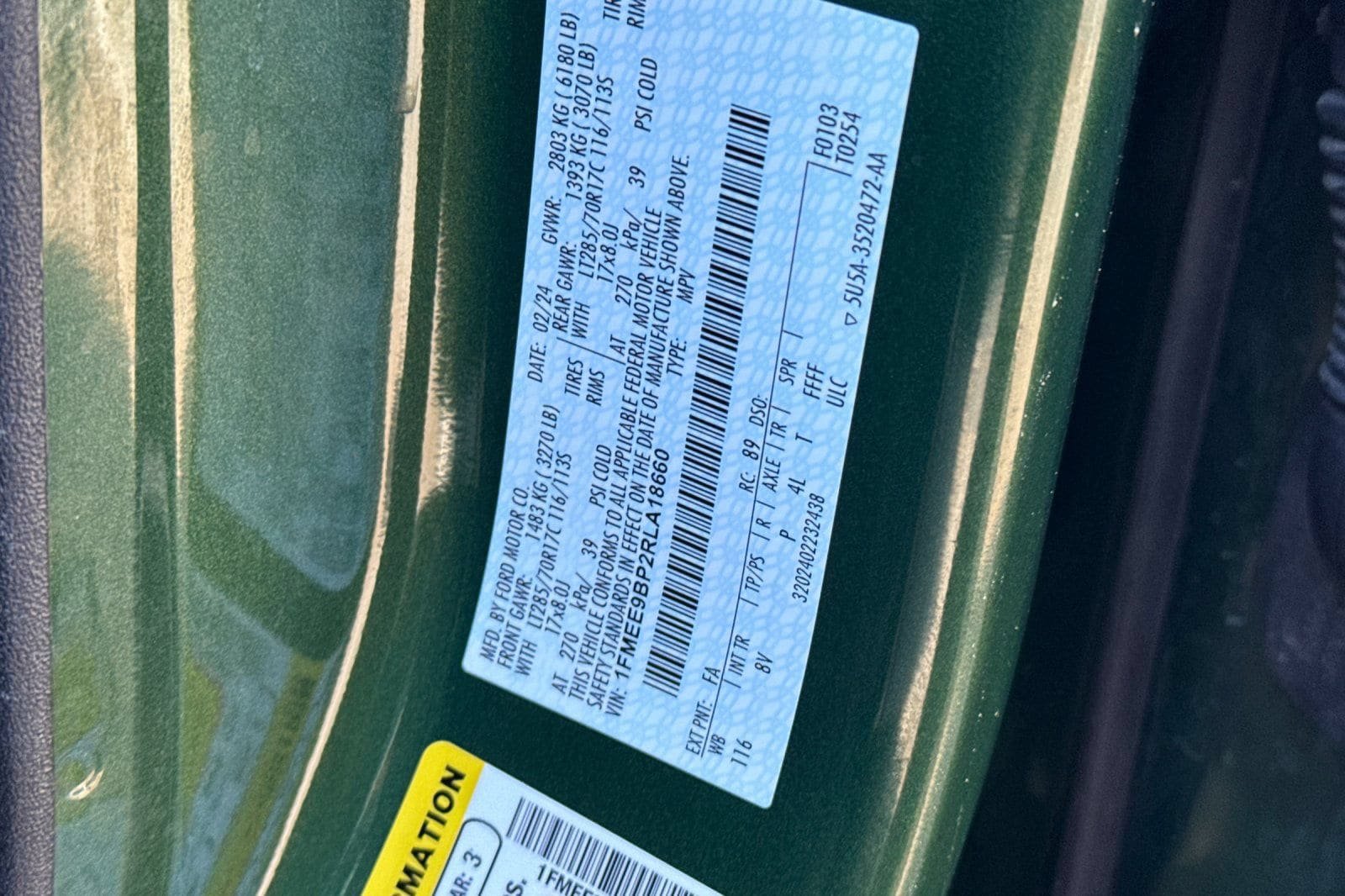 Certified 2024 Ford Bronco Badlands AWD/4WD image 36