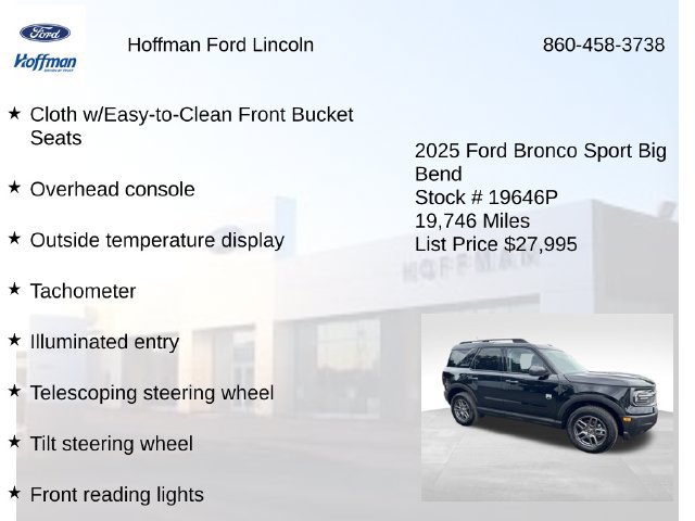 Certified 2025 Ford Bronco Sport Big Bend AWD/4WD image 29