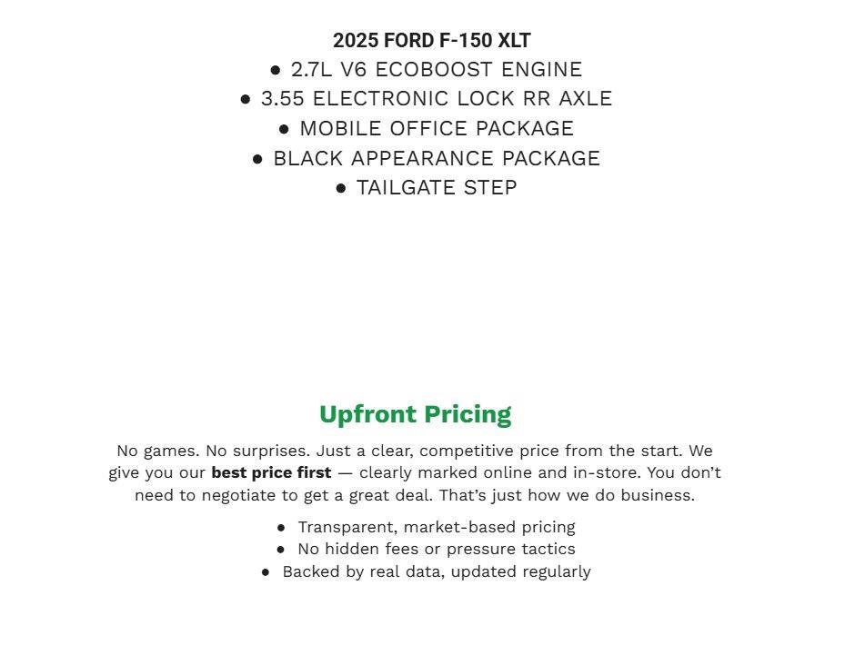 Certified 2025 Ford F150 XLT w/ Equipment Group 302A MID AWD/4WD image 2