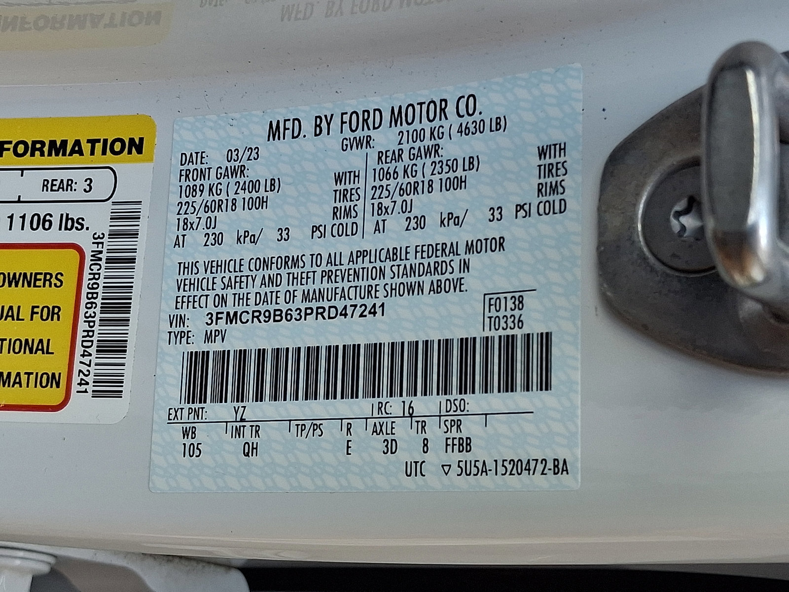 Certified 2023 Ford Bronco Sport Big Bend image 26