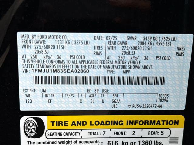 Certified 2025 Ford Expedition Platinum AWD/4WD image 15