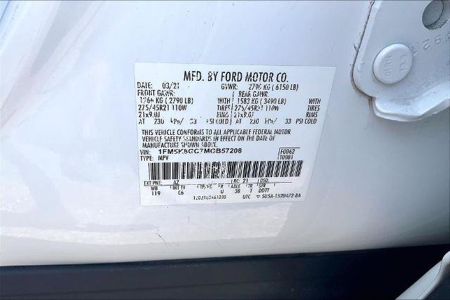 Certified 2021 Ford Explorer ST w/ Equipment Group 401A AWD/4WD image 33