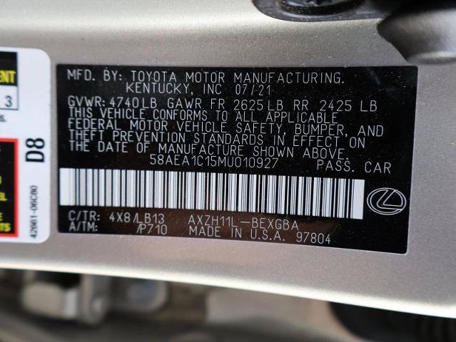 Used 2021 Lexus ES 300h w/ Luxury Package FWD image 30
