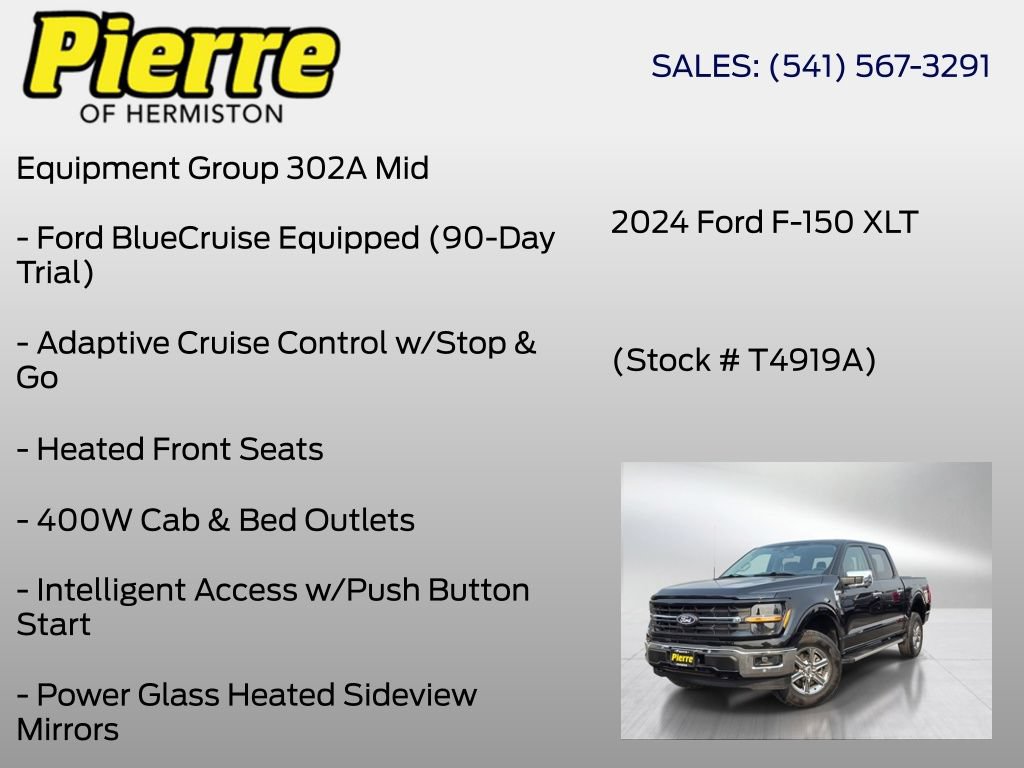 Certified 2024 Ford F150 XLT w/ Equipment Group 302A MID AWD/4WD image 7