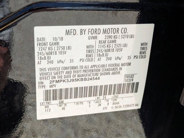 Certified 2019 Ford Edge SEL w/ Equipment Group 201A FWD image 15