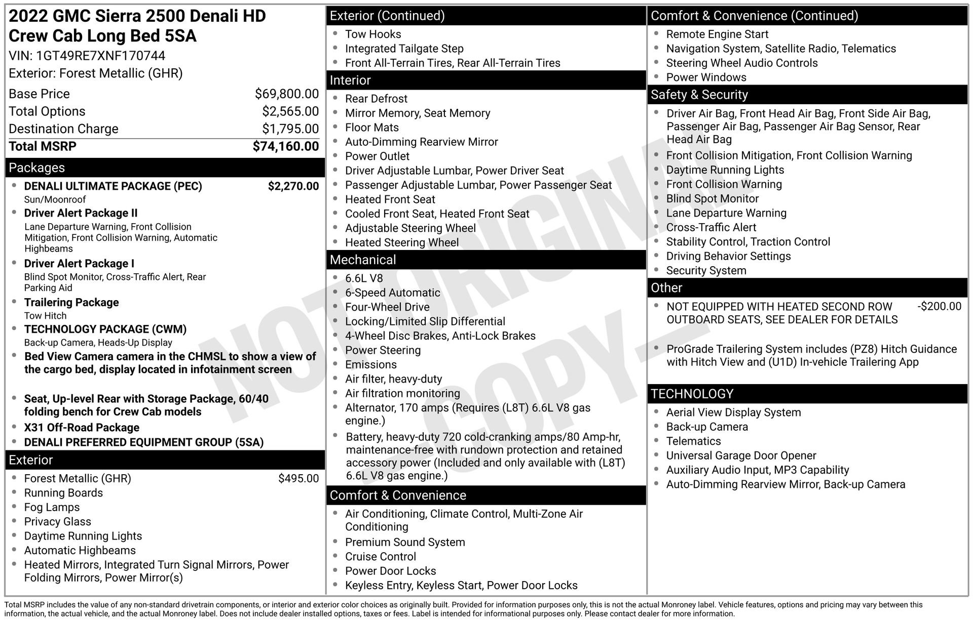 Used 2022 GMC Sierra 2500 Denali w/ Denali Ultimate Package AWD/4WD image 37