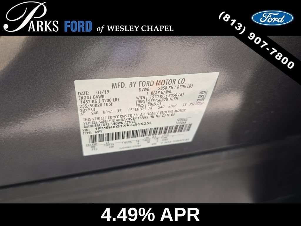 Certified 2019 Ford Explorer Sport AWD/4WD image 29