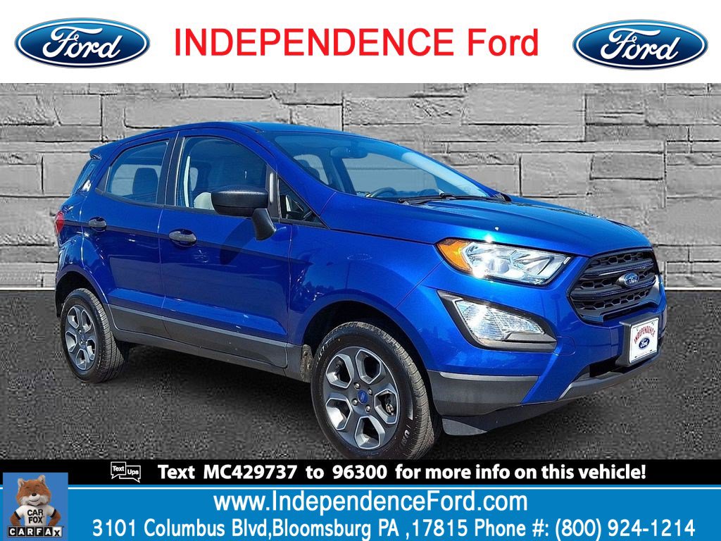 Certified 2021 Ford EcoSport S AWD/4WD image 1