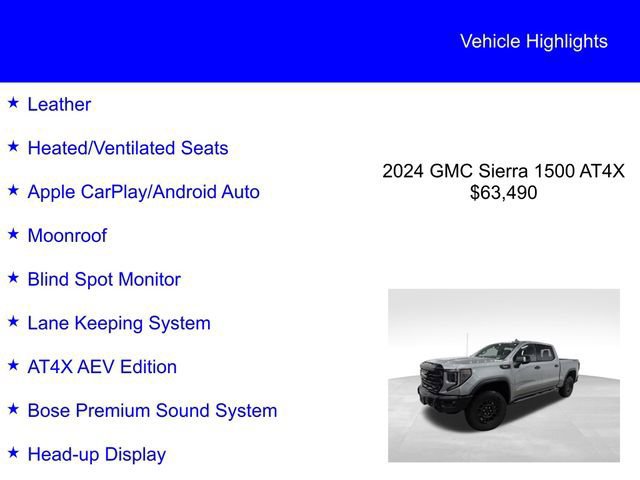 Used 2024 GMC Sierra 1500 AT4X w/ AT4X AEV Edition image 6