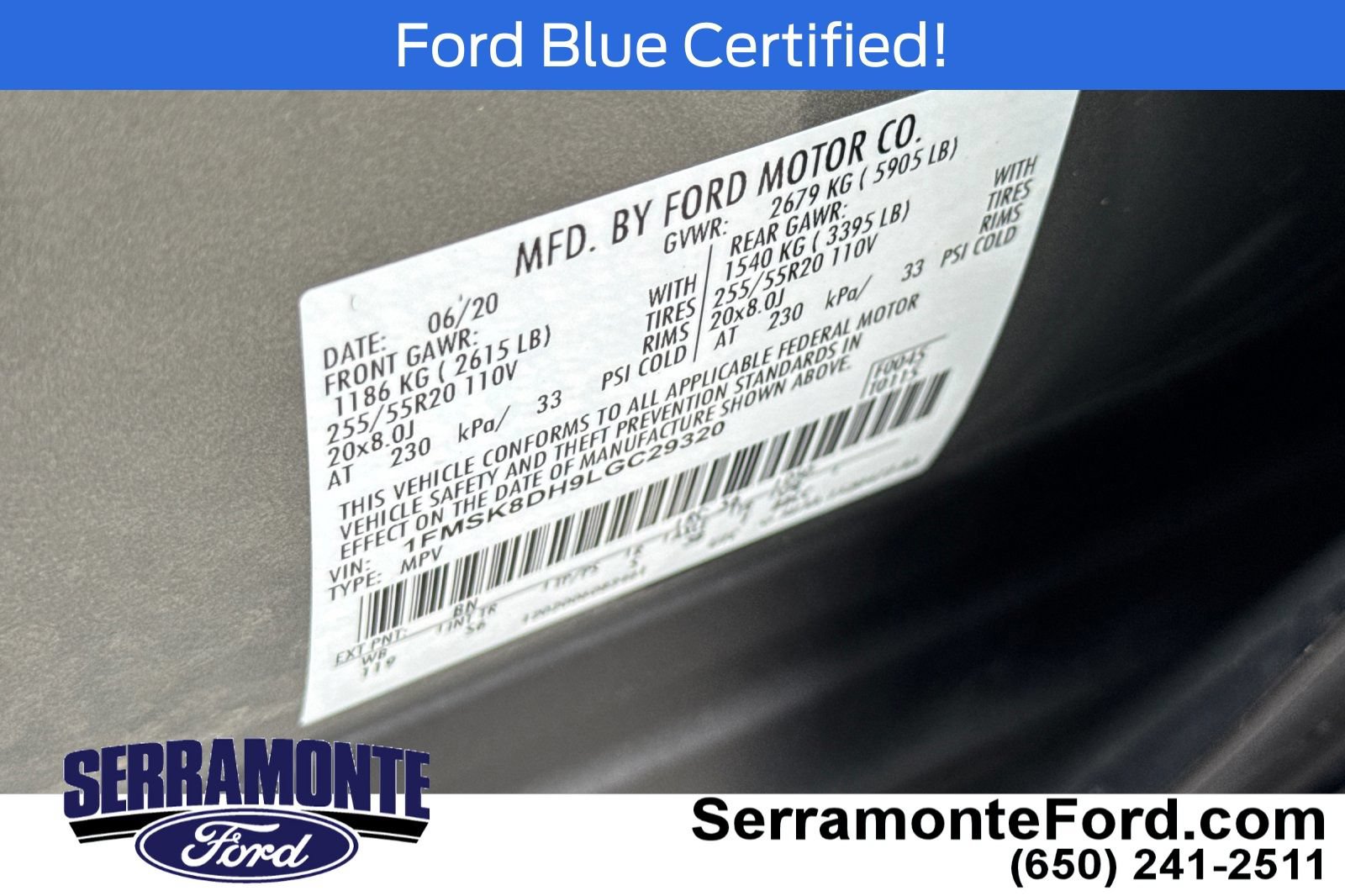 Certified 2020 Ford Explorer XLT w/ Equipment Group 202A AWD/4WD image 32
