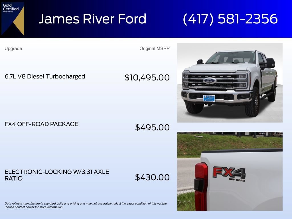 Certified 2024 Ford F250 Lariat w/ FX4 Off-Road Package AWD/4WD image 6