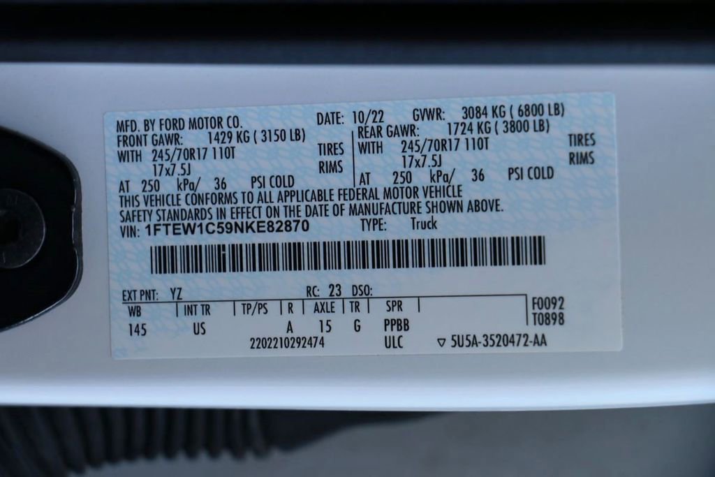 Certified 2022 Ford F150 XLT w/ Trailer Tow Package image 29