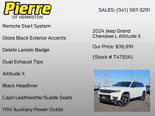 Used 2024 Jeep Grand Cherokee L Altitude AWD/4WD image 30