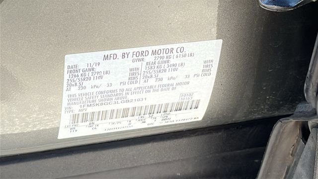 Certified 2020 Ford Explorer ST w/ Premium Technology Package image 32