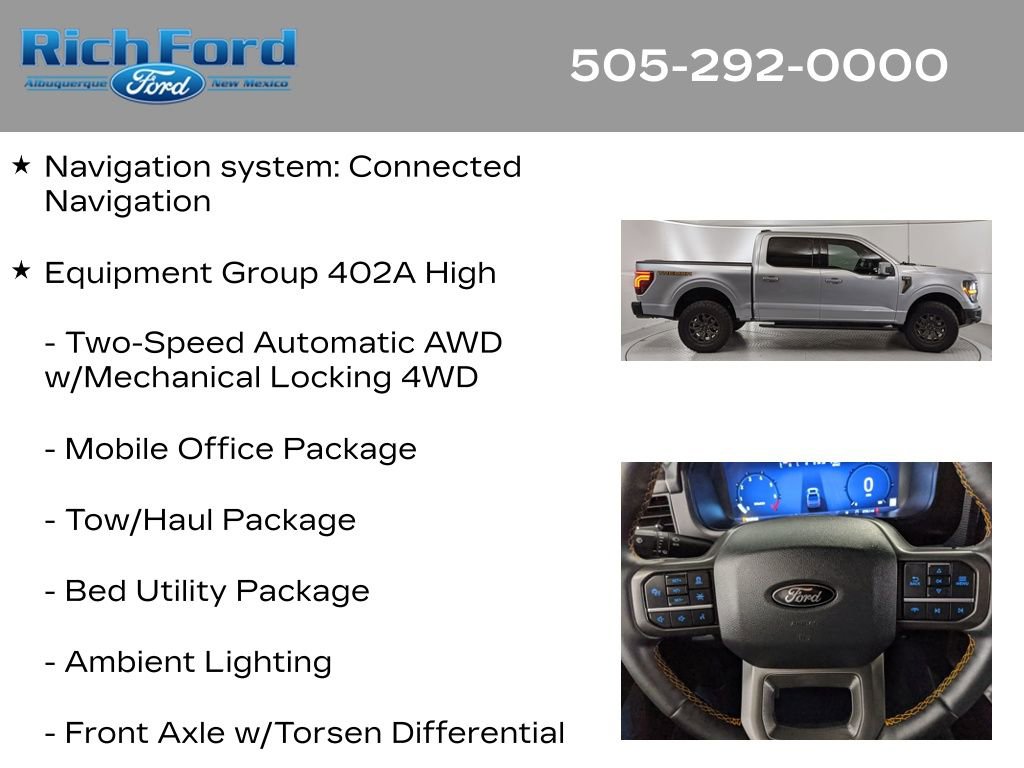 Certified 2025 Ford F150 Tremor w/ Equipment Group 402A High AWD/4WD image 11