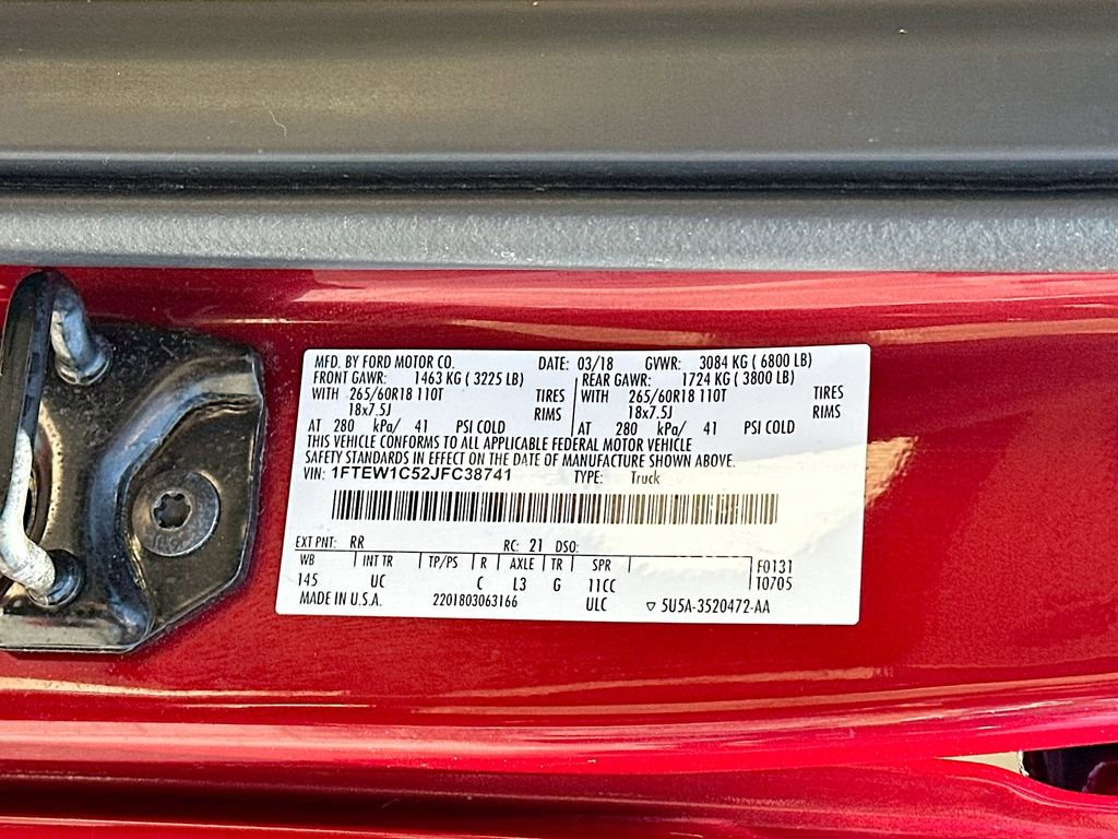 Certified 2018 Ford F150 XLT w/ Equipment Group 302A Luxury RWD image 27
