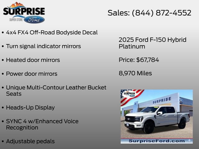Certified 2025 Ford F150 Platinum w/ Equipment Group 702A High AWD/4WD image 30