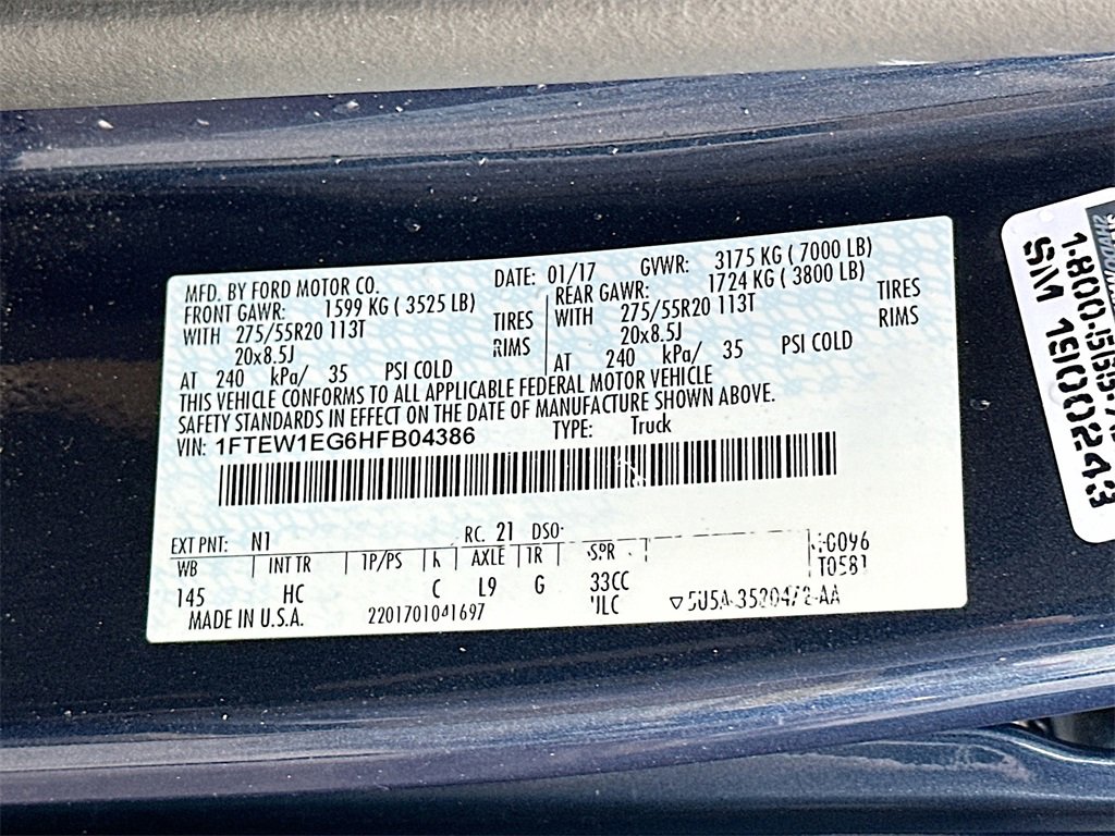 Certified 2017 Ford F150 Lariat image 27