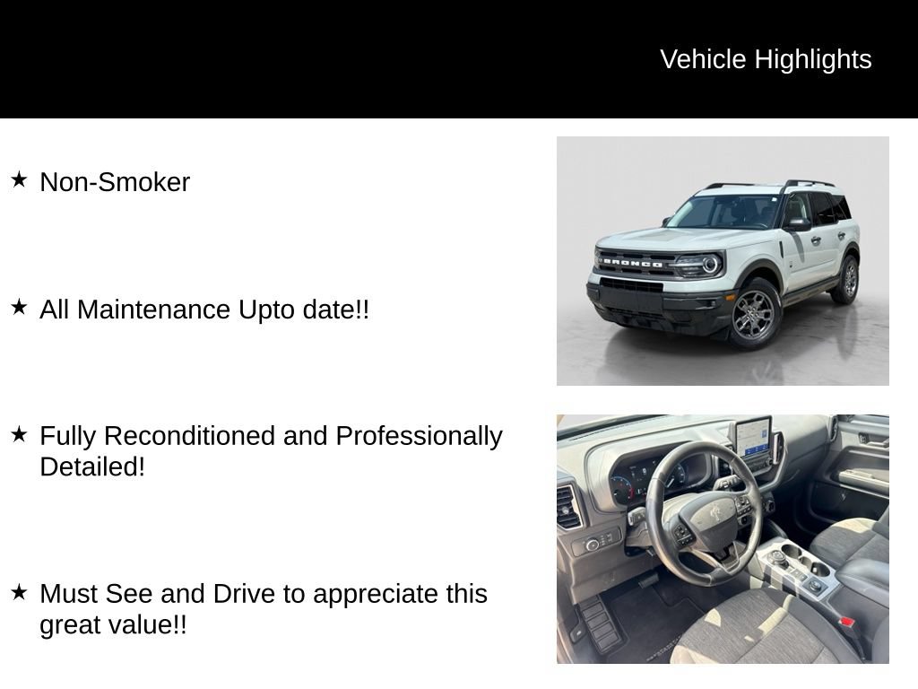 Certified 2022 Ford Bronco Sport Big Bend w/ Convenience Package AWD/4WD image 11
