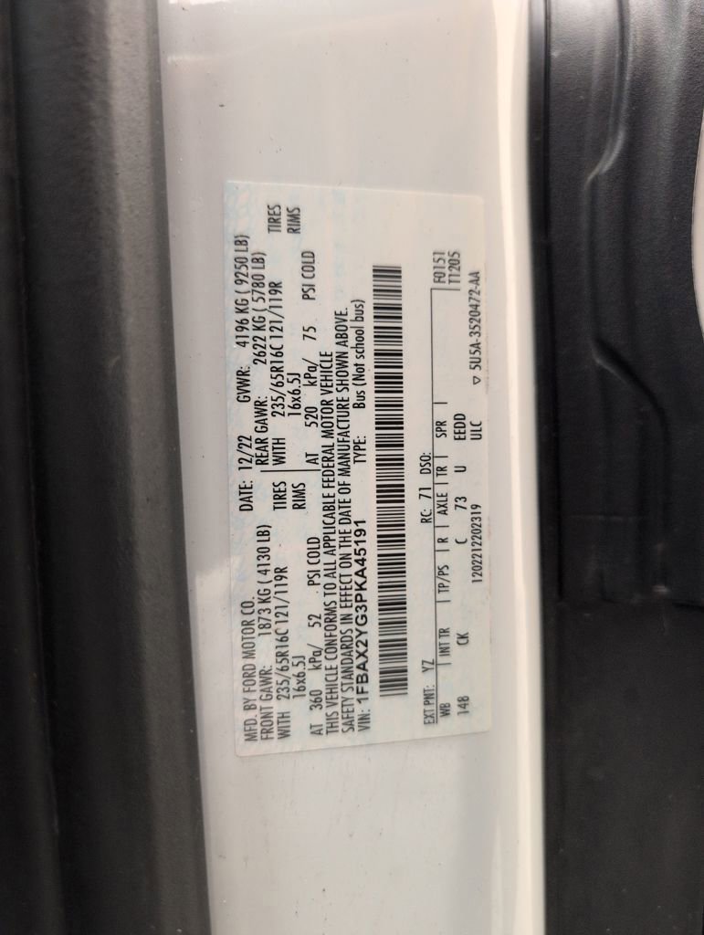 Certified 2023 Ford Transit 350 XLT image 50